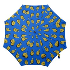 Emojis Hands Fingers Hook Handle Umbrellas (large) by Bajindul