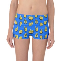 Emojis Hands Fingers Boyleg Bikini Bottoms by Bajindul