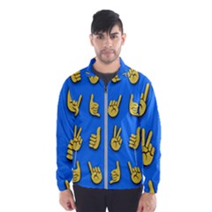 Emojis Hands Fingers Men s Windbreaker by Bajindul