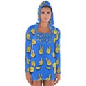 Emojis Hands Fingers Long Sleeve Hooded T-shirt View1