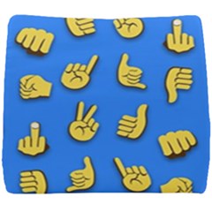 Emojis Hands Fingers Seat Cushion by Bajindul