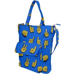 Emojis Hands Fingers Shoulder Tote Bag by Bajindul