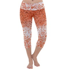 Scrapbook Orange Shades Capri Yoga Leggings