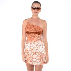 Scrapbook Orange Shades One Soulder Bodycon Dress