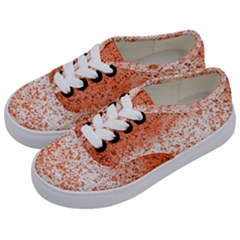 Scrapbook Orange Shades Kids  Classic Low Top Sneakers by HermanTelo