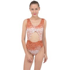 Scrapbook Orange Shades Center Cut Out Swimsuit