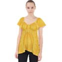 Wave Lines Yellow Lace Front Dolly Top View1