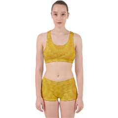 Wave Lines Yellow Work It Out Gym Set