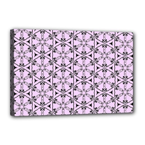 Texture Tissue Seamless Flower Canvas 18  X 12  (stretched) by HermanTelo