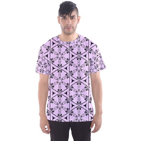 Texture Tissue Seamless Flower Men s Sports Mesh Tee by HermanTelo