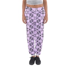 Texture Tissue Seamless Flower Women s Jogger Sweatpants