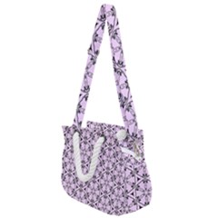 Texture Tissue Seamless Flower Rope Handles Shoulder Strap Bag