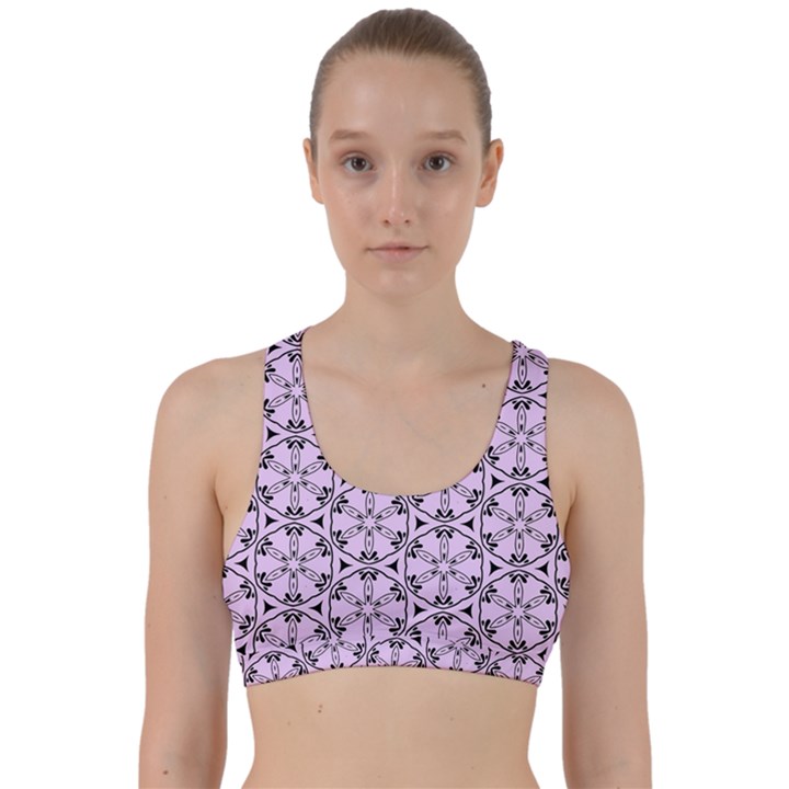 Texture Tissue Seamless Flower Back Weave Sports Bra