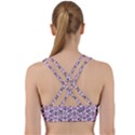 Texture Tissue Seamless Flower Back Weave Sports Bra View2