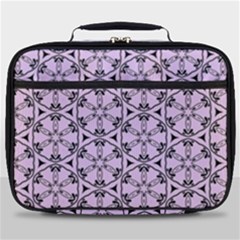 Texture Tissue Seamless Flower Full Print Lunch Bag