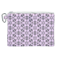 Texture Tissue Seamless Flower Canvas Cosmetic Bag (xl)