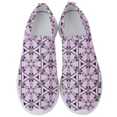 Texture Tissue Seamless Flower Men s Slip On Sneakers