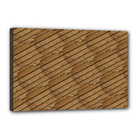 Wood Texture Wooden Canvas 18  X 12  (stretched)