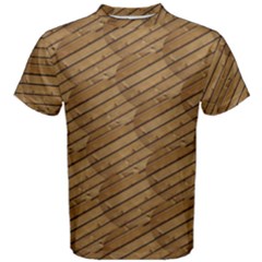 Wood Texture Wooden Men s Cotton Tee by HermanTelo