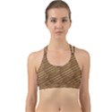 Wood Texture Wooden Back Web Sports Bra View1