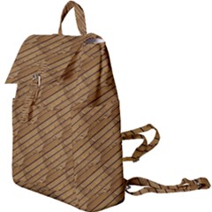 Wood Texture Wooden Buckle Everyday Backpack by HermanTelo