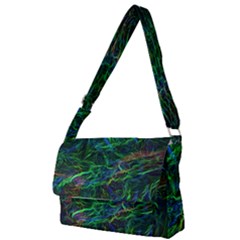 Shining Lines Light Stripes Full Print Messenger Bag