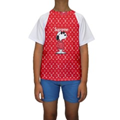 Snoop L Copy Kids  Short Sleeve Swimwear by lxrst