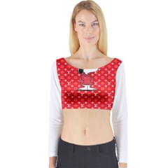 Snoop L Copy Long Sleeve Crop Top by lxrst