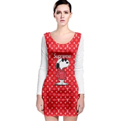 Snoop L Copy Long Sleeve Bodycon Dress