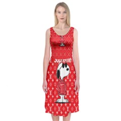 Snoop L Copy Midi Sleeveless Dress