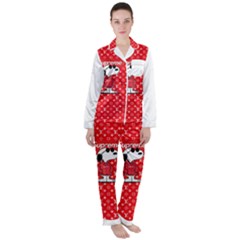 Snoop L Copy Satin Long Sleeve Pyjamas Set