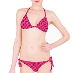 Pink Geometric  Classic Bikini Set