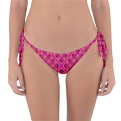 Pink Geometric  Reversible Bikini Bottom