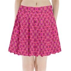 Pink Geometric  Pleated Mini Skirt by VeataAtticus