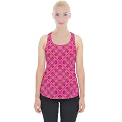 Pink Geometric  Piece Up Tank Top by VeataAtticus