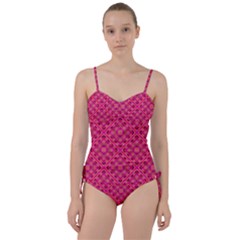 Pink Geometric  Sweetheart Tankini Set by VeataAtticus