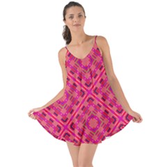 Pink Geometric  Love The Sun Cover Up by VeataAtticus