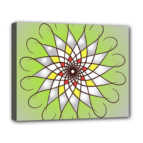 Mandala Model Figure Graphics Deluxe Canvas 20  X 16  (stretched) by Pakrebo