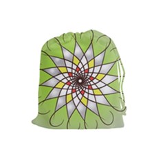 Mandala Model Figure Graphics Drawstring Pouch (large) by Pakrebo