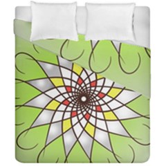 Mandala Model Figure Graphics Duvet Cover Double Side (california King Size) by Pakrebo