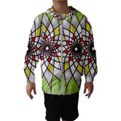 Mandala Model Figure Graphics Kids  Hooded Windbreaker by Pakrebo