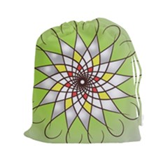 Mandala Model Figure Graphics Drawstring Pouch (xxl) by Pakrebo