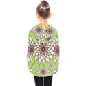 Mandala Model Figure Graphics Kids  Double Breasted Button Coat View2