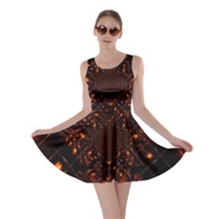 Fire Glass Fractal Skater Dress by Pakrebo