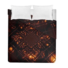 Fire Glass Fractal Duvet Cover Double Side (full/ Double Size)