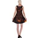 Fire Glass Fractal Reversible Velvet Sleeveless Dress View2