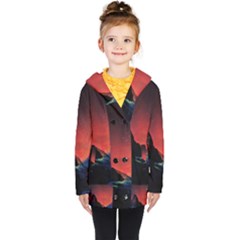 Matterhorn Switzerland Fantasy Aurora Kids  Double Breasted Button Coat