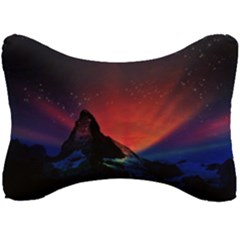 Matterhorn Switzerland Fantasy Aurora Seat Head Rest Cushion by Pakrebo