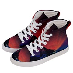 Matterhorn Switzerland Fantasy Aurora Women s Hi-top Skate Sneakers by Pakrebo