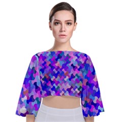 Ml-c-4-8 Tie Back Butterfly Sleeve Chiffon Top by ArtworkByPatrick